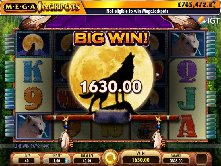 wolf run megajackpots IGT slot